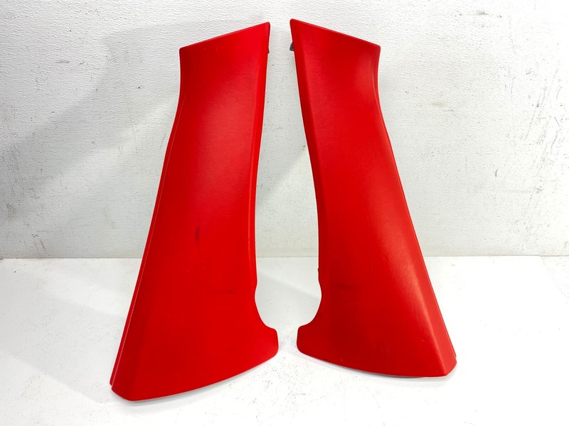 15-19 BMW F16 F86 X6M Rear Seat Cushion C Column Panel Set Red Mugellorot OEM✅