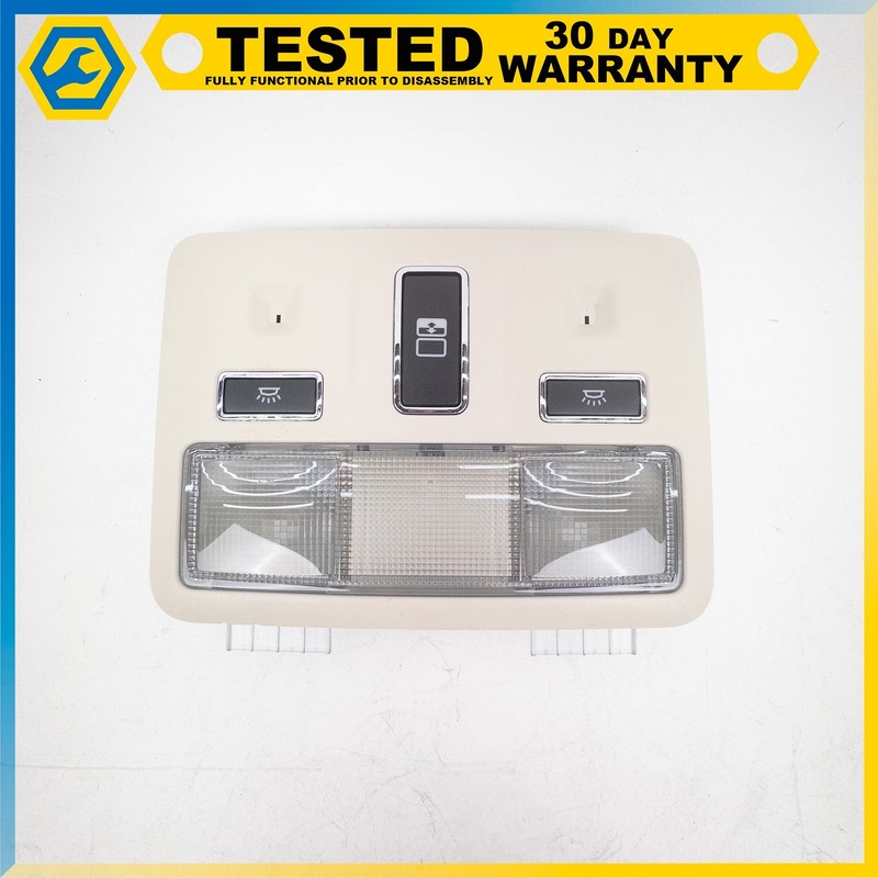 10-19 JAGUAR XJ REAR DOME LIGHT OVERHEAD CONSOLE SUNROOF SHADE SWITCH OEM