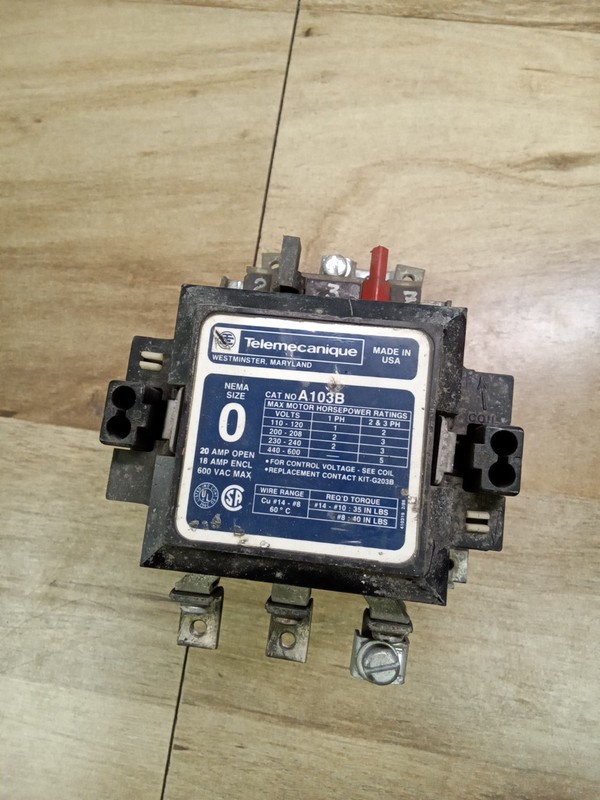 Telemecanique A103B Size 0 Contactor