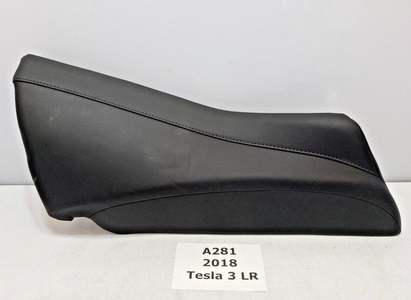 ✅ 17-23 OEM Tesla Model 3 Rear Right Passenger Bolster Cushion Leather Black