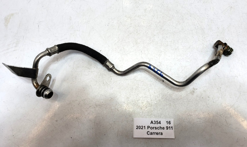 ✅ 20-24 OEM Porsche 911 Carrera 992 Right Passenger Oil Inlet Tube Line Pipe 23k
