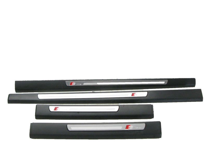 2005-2011 Audi C6 A6 S6 Sedan S-Line Door Sill Trim Scuff Plate OEM Set 071822