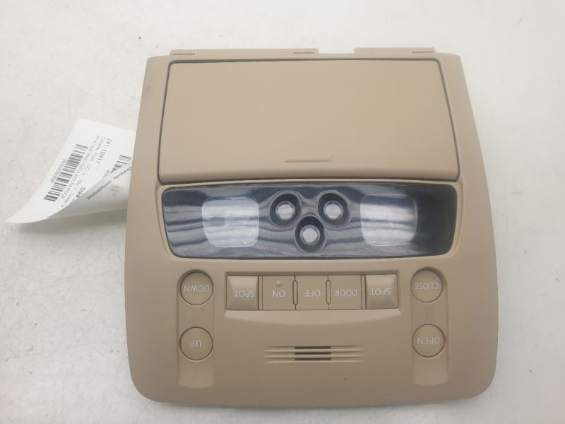 08-09 LEXUS GS350 BEIGE FRONT OVERHEAD ROOF CONSOLE ASSEMBLY