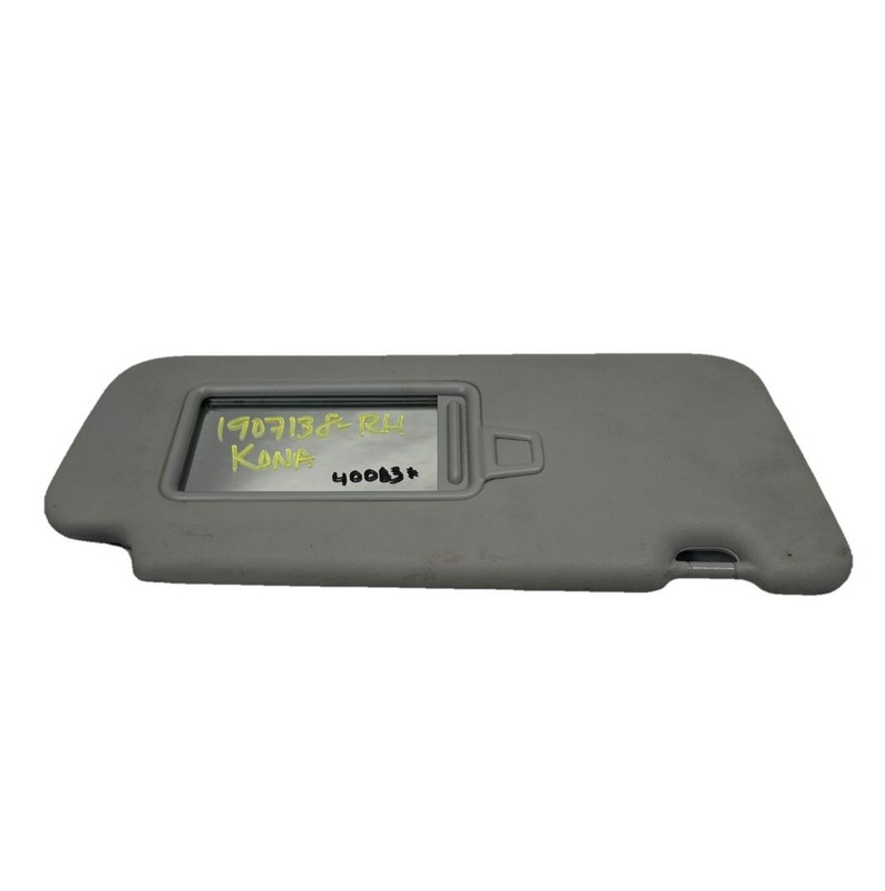 Hyundai Kona sun visor 2018 to 2021 passanger side assembly OEM 85220J9100TTX