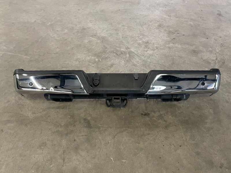 15 16 17 Ford F150 Rear Complete Chrome Bumper Cover W/PDC Sensor 1497 OEM