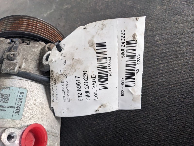 AC Compressor Naturally Aspirated Fits 16-19 CIVIC 1133883