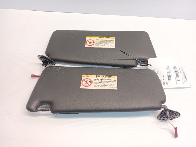 1999-2003 BMW M5 E39 Sun Visor Black Nappa Leather Stitched Left & Right SET