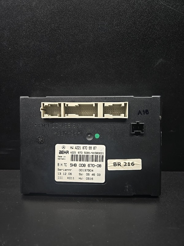 07-14 Mercedes W221 S400 CL550 AC A/C Heater Control Module 2218709987 OEM
