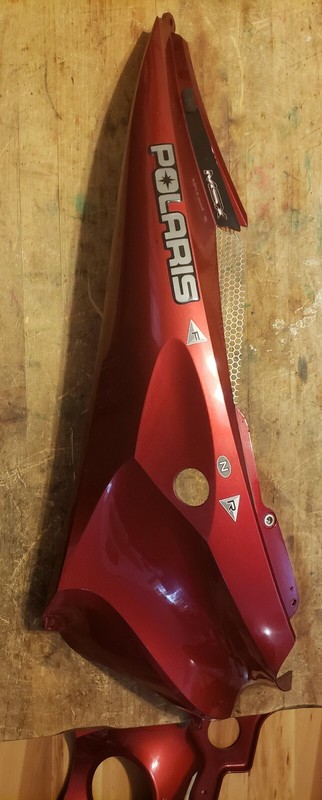 Polaris OEM Left Hand Side RED Shroud 2004 MSX 140 150