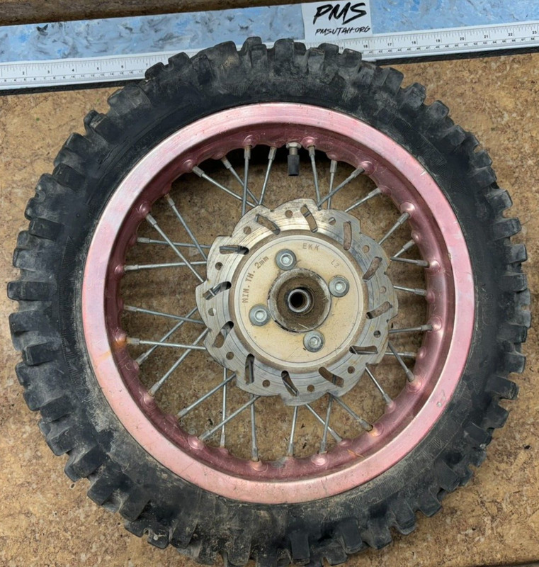Chinese Dirt Bike Motorcycle Pit 100 125 cc Tire Wheel Rim 80 x 100 - 12 100cc
