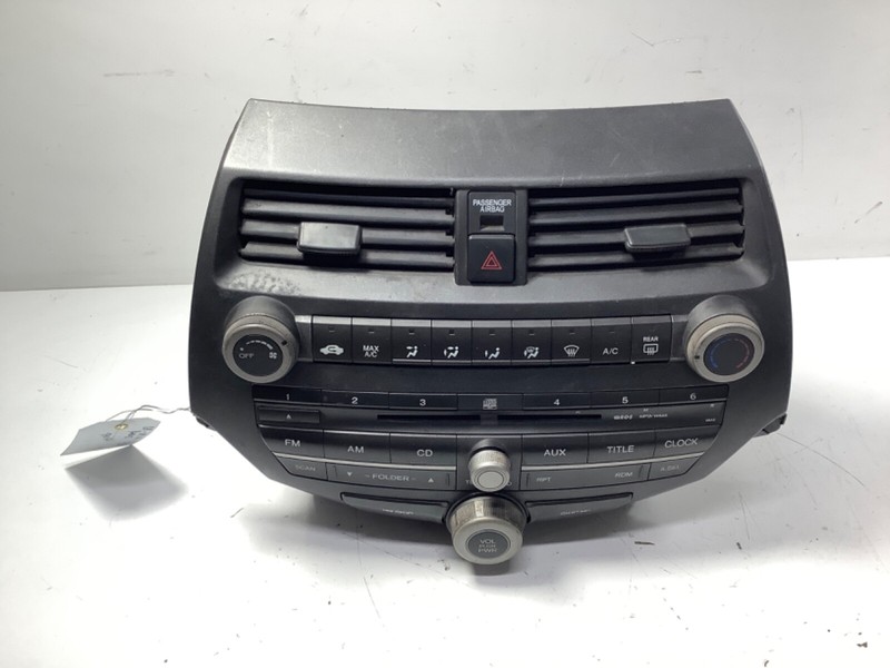 08-09 Honda Accord Radio Panel Front 4BA0 - 39170-TA0-A61ZA OEM