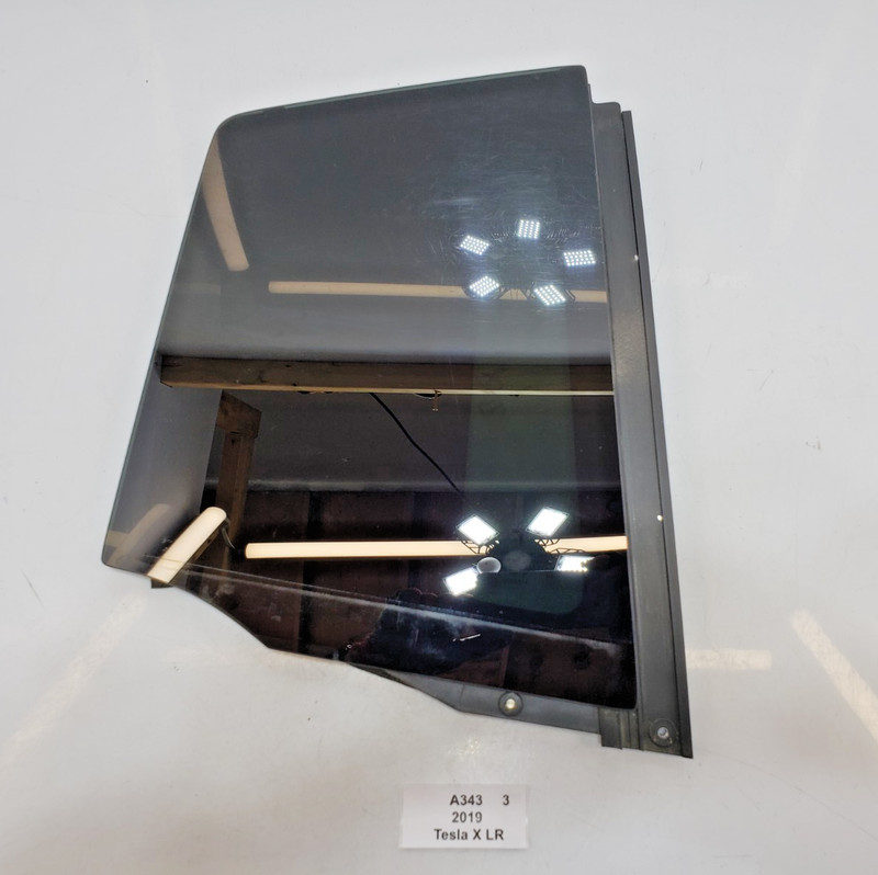 ✅ 2016-2020 OEM Tesla Model X Rear Right Passenger Door Quarter Glass Tinted