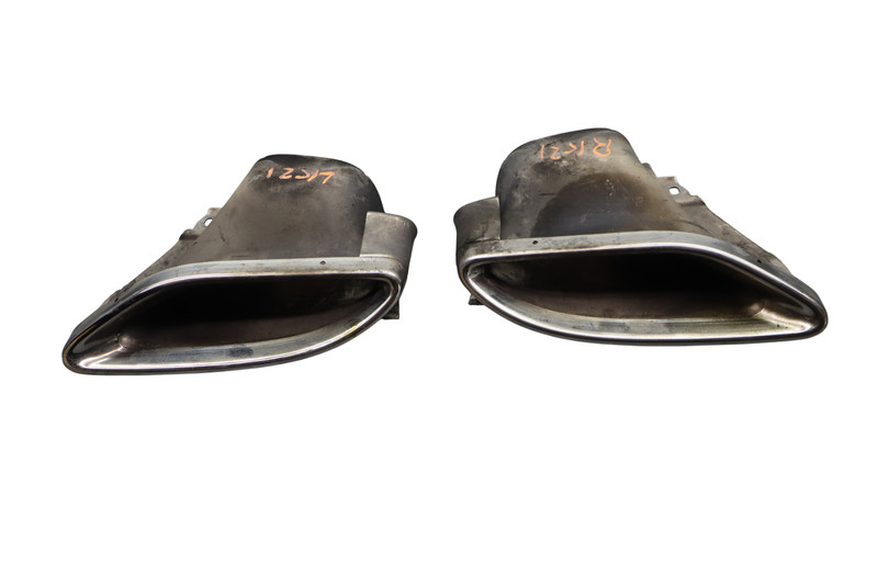 2014 Mercedes W207 E350 Rear Left & Right Side Exhaust Muffler Tip Set Of 2 Oem