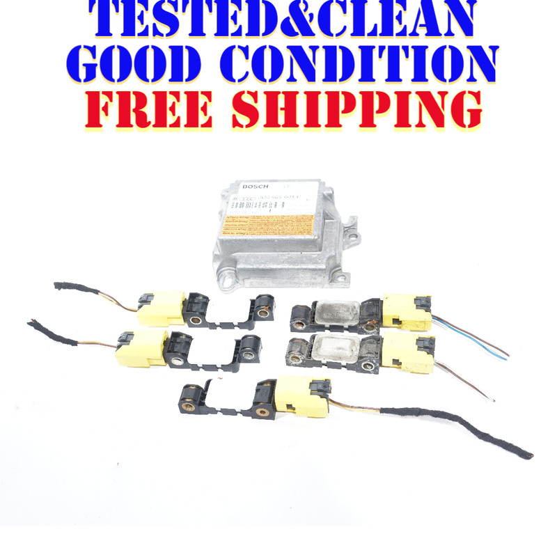 2004 - 2007 VOLKSWAGEN TOUAREG CONTROL MODULE 3D0909601C W/ SENSORS SET OF 6 OEM