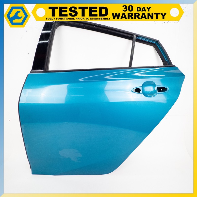 17-19 Toyota Prius Prime REAR LEFT DRIVER SIDE DOOR SHELL Blue 791 OEM