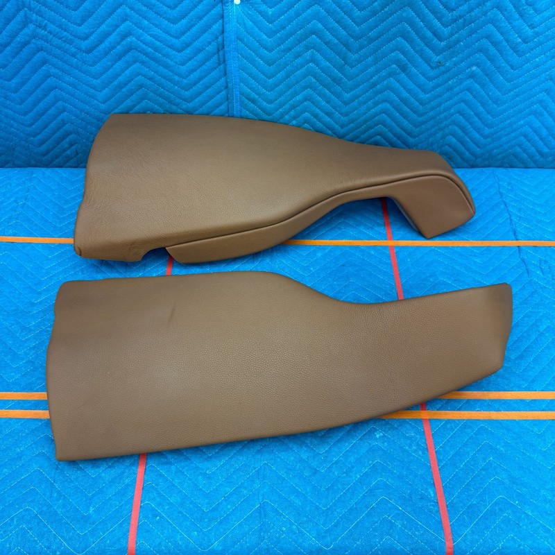 2012–2016 BMW 328i F30 Rear Seat Back Side Covers RR-RL Sattel Brown OEM