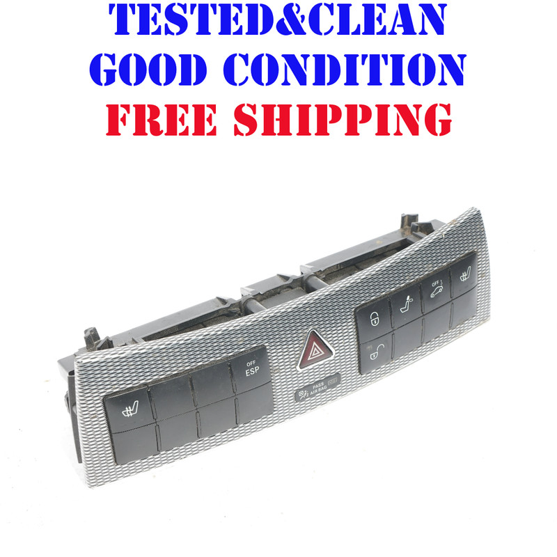 03 - 06 MERCEDES CLK320 W208 Dash Center Seat Hazard ESP Switch Panel OEM