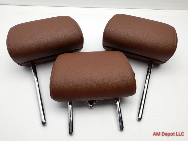 2011 BMW 535i 528i 550i F10 Rear Seat Headrest Set Zimt Braun Cinnamon 3pc