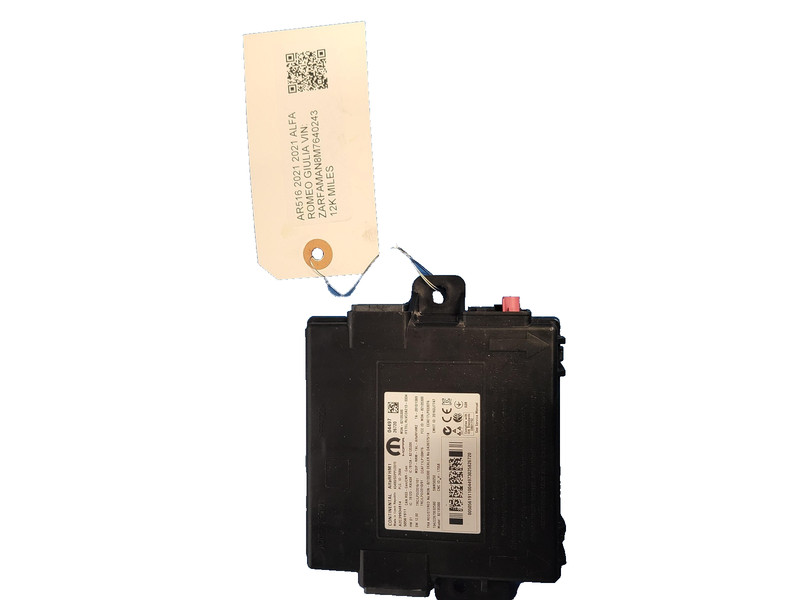 Used Oem Alfa Romeo Anti-Theft Keyless Control Module for 2017-2021 Giulia 2.0L