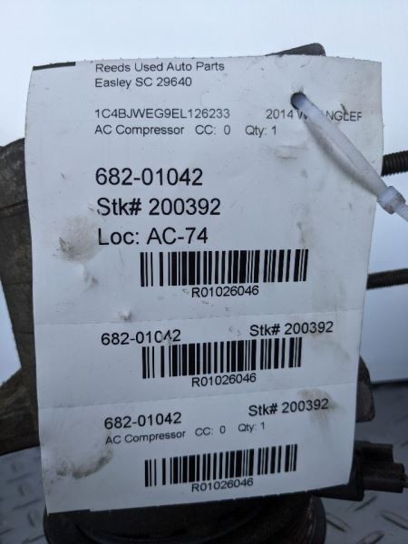 AC Compressor Thru 03/09/14 Fits 12-14 WRANGLER 1026046
