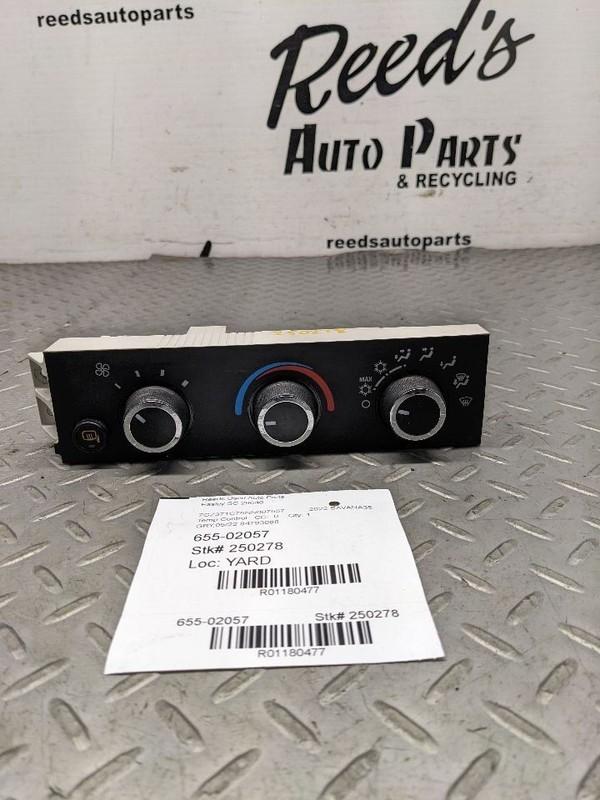 Temperature Control Dash Mounted With AC Fits 08-24 EXPRESS 2500 VAN 1180477