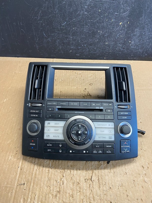 2006 to 2008 Infiniti FX35 Front Radio A/C Heater Switch Control Panel AD6931 DG