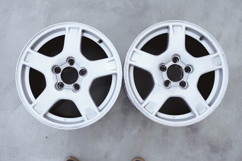 97-99 Corvette C5 17x8.5 Front 17x9.5 Rear Aluminum 5 Spoke Silver Wheels *USED*