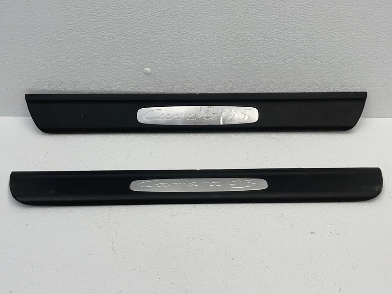 2006-2011 Porsche 911 Carrera 4S Left & Right Door Sill Scuff Plate Set 1471 OEM