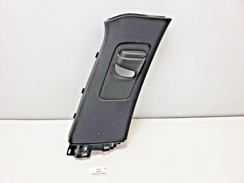 ✅ 16-20 OEM Tesla Model X Front Right Passenger Side B Pillar Trim Cover Black*