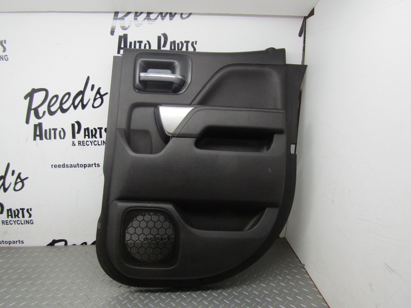 14-19 GM Truck DOUBLE CAB ONLY RH Passenger Rear Door Interior Trim Panel Black