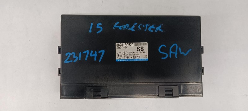 2015 SUBARU FORESTER Multifunction control module 88281SG520 OEM 15