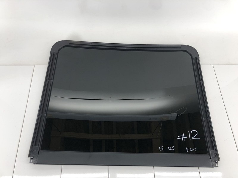 12-17 AUDI Q5 REAR UPPER OVERHEAD MOONROOF PANORAMIC ROOF GLASS OEM #12