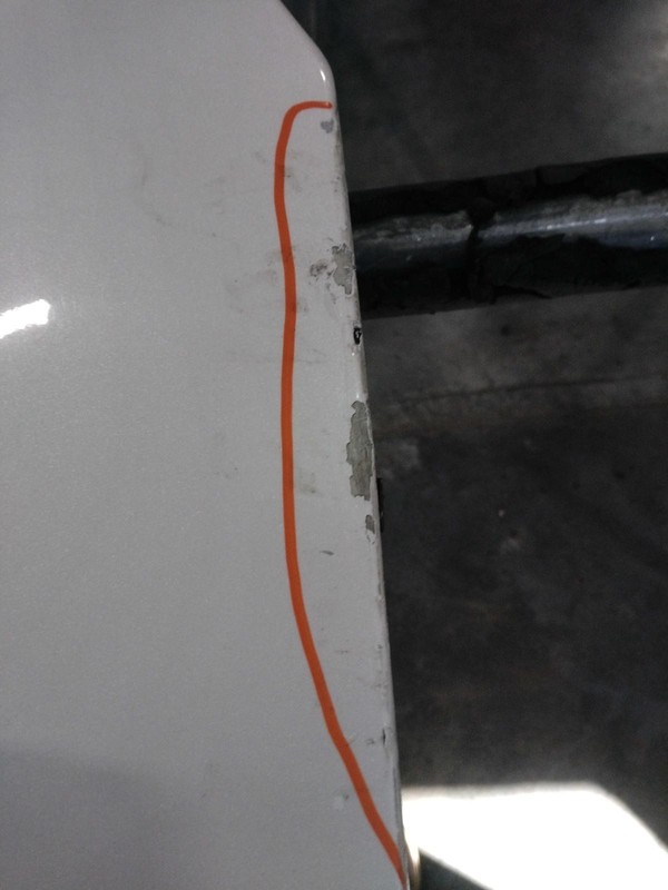 2010 Mercury Mountaineer Left Fender Tan Paint Chip 41183 Used