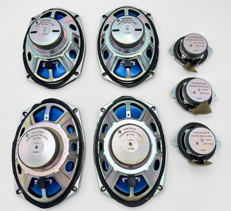 ✅ 2009-2026 RAM 1500 CL SET AUDIO SPEAKERS DOOR & DASH PANEL QUARTER INNER OEM