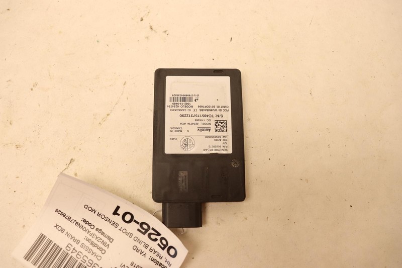 2018-2019 ALFA ROMEO STELVIO REAR RIGHT SIDE BLIND SPOT SENSOR MODULE OEM
