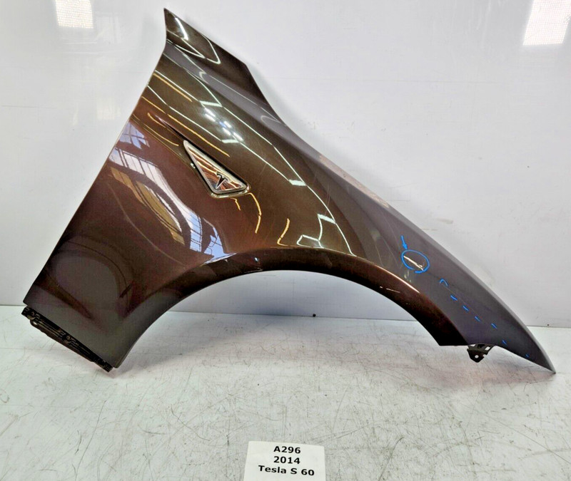 ✅ 12-20 OEM Tesla Model S Front Right Passenger Fender Panel Brown PMAB NOTE*