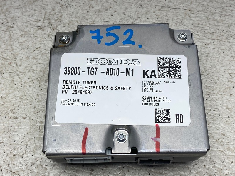 2016-2018 HONDA PILOT CHASSIS BRAIN BOX CONTROL MODULE OEM LOT752
