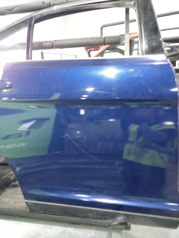 2013 Ford Taurus Rear Right Door Blue OEM Used 95759, 420K Miles, Scratch