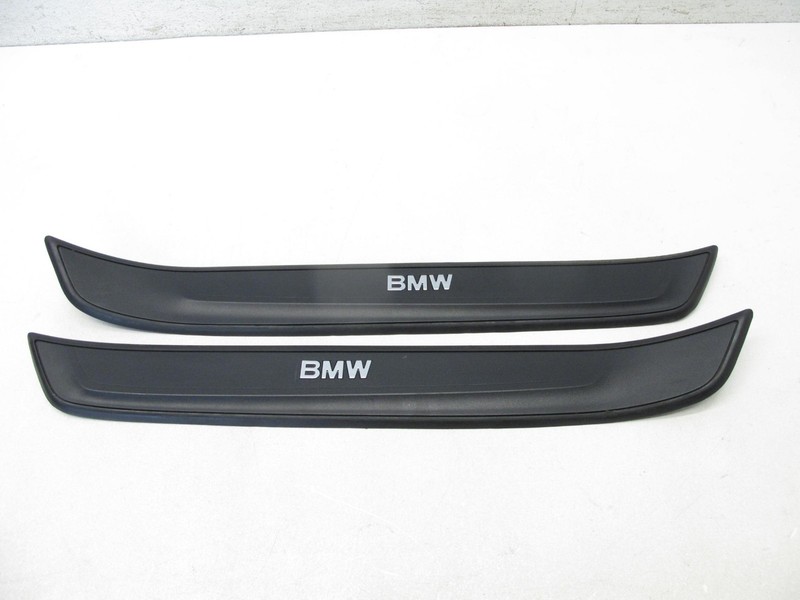 13-15 BMW E84 X1 DOOR SILL SCUFF PANEL PLATE TRIM PAIR FRONT LEFT RIGHT OEM 1125