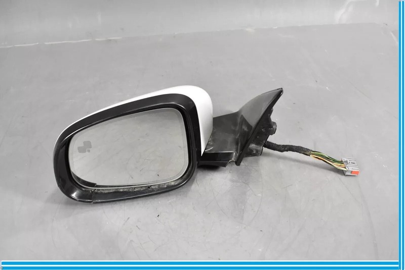 10-11 Jaguar XJ X351 Left Driver Side Rear View Door Mirror White OEM