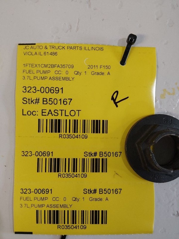 Fuel Pump 3.7L Tank Mounted 145" Wb Fits 09-14 FORD F150 PICKUP 3504109