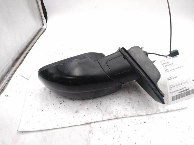 2013 Dodge Dart Left Door Mirror Assembly Black OEM 451643 117K Miles