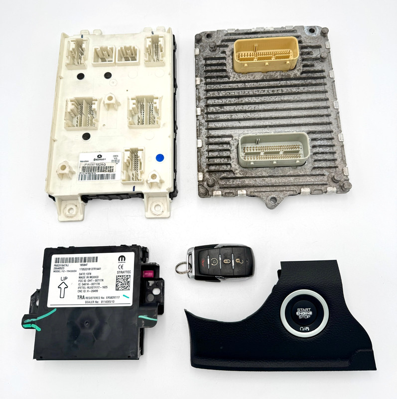 ✅19-2026 RAM 1500 5TH GEN OEM CONTROLLER ENGINE MODULE BODY IGNITION SWITCH SET