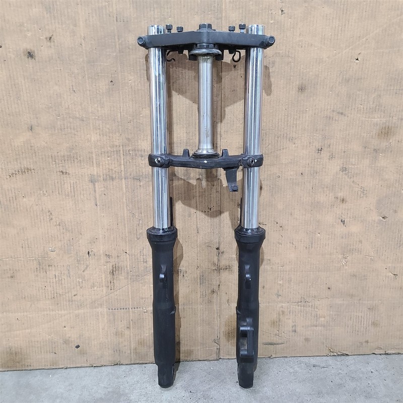 2009 Kawasaki EX250 250 Front Forks Suspension Tubes Triple Tree PS1097