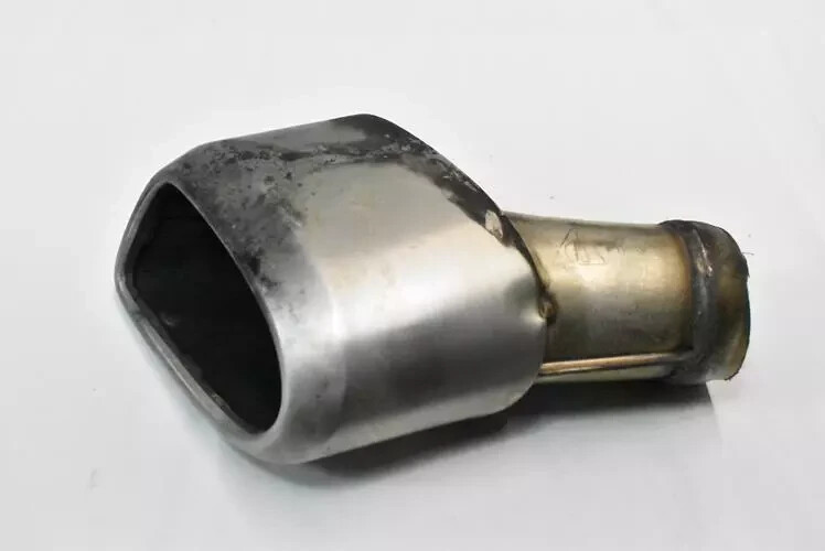 08-10 Porsche Cayenne Left Drivers Side Exhaust Muffler Tip Chrome OEM