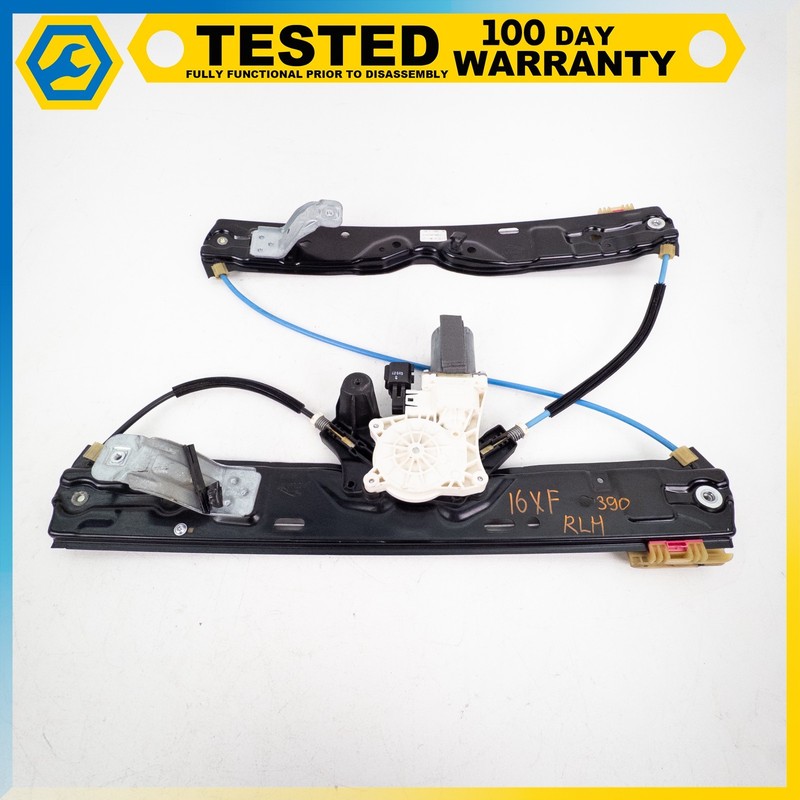 16-23 JAGUAR XF REAR LEFT DRIVER SIDE DOOR WINDOW REGULATOR W/ MOTOR OEM