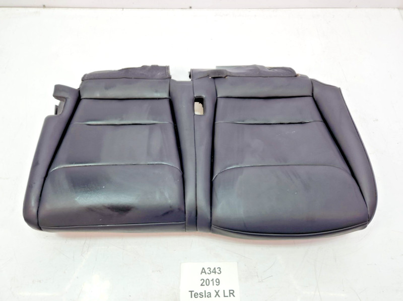 ✅ 16-20 OEM Tesla Model X Rear Left Driver Leather 2nd Row Seat Lower Cushion*
