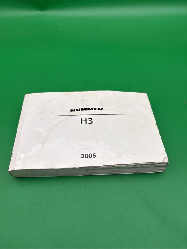 2006 Hummer H3 Owners Manual Free Shipping Included