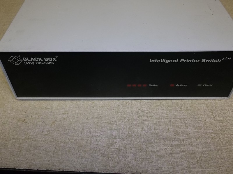 Black Box Intelligent Printer Switch Plus PI9122A PS+6P *FREE SHIPPING*