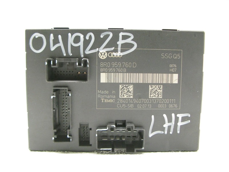 09-17 AUDI 8R Q5 SQ5 SEAT MEMORY CONTROL MODULE FRONT LEFT DRIVER OEM 041922B